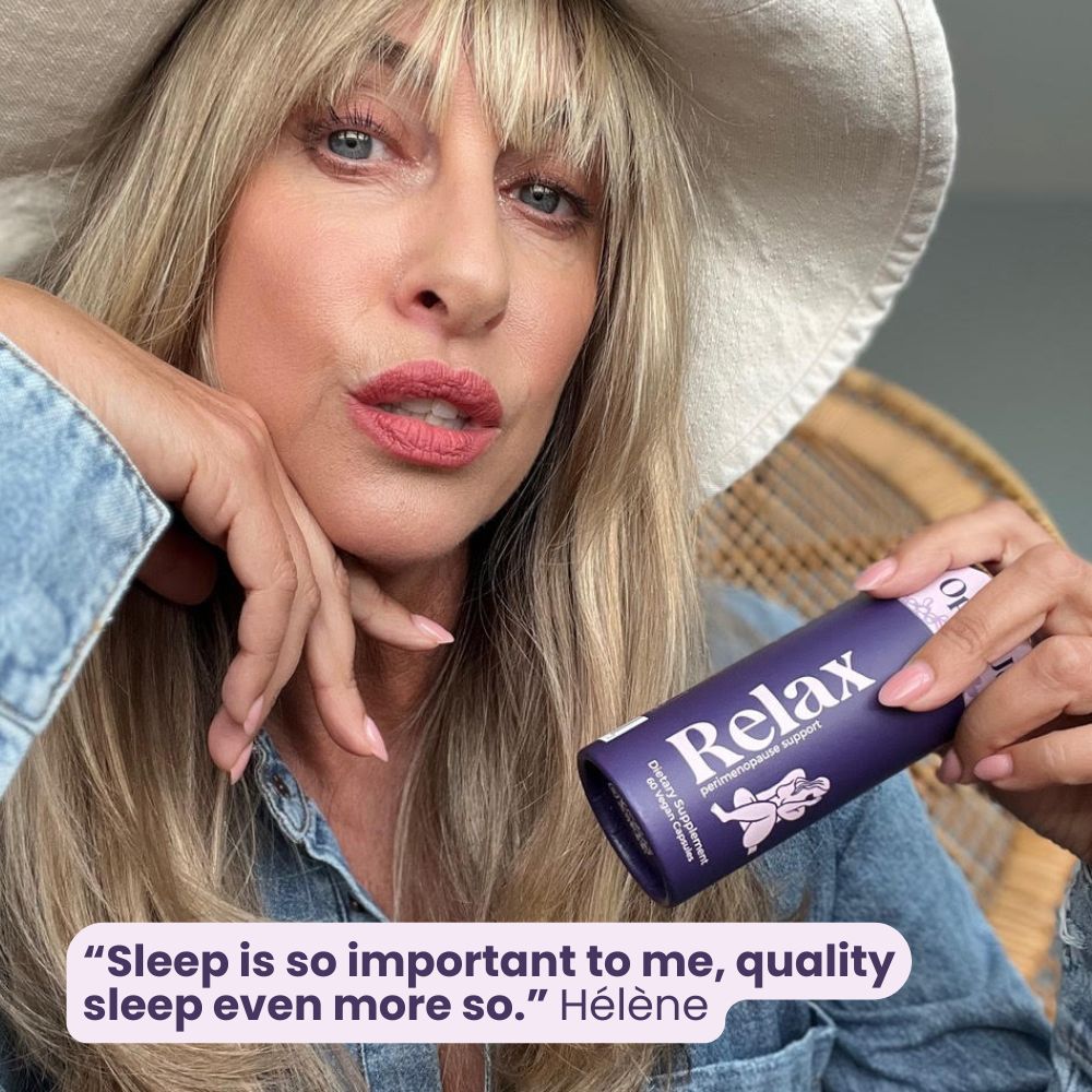 Helene with Relax Perimenopause Sleep Support 30 Day Supply